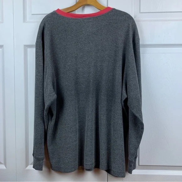 Official Vintage Disney Mickey Mouse Henley Thermal - Picture 2 of 6